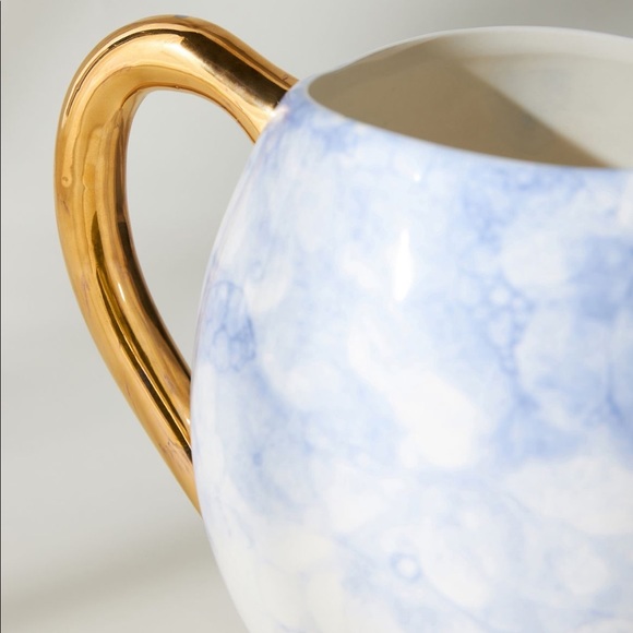 Anthropologie Dining Nwt Anthropologie Handglazed Blue And White